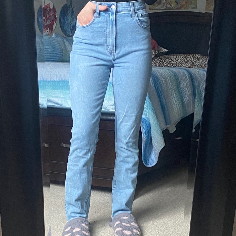 Abercrombie & Fitch Light Blue Straight Leg Jeans
